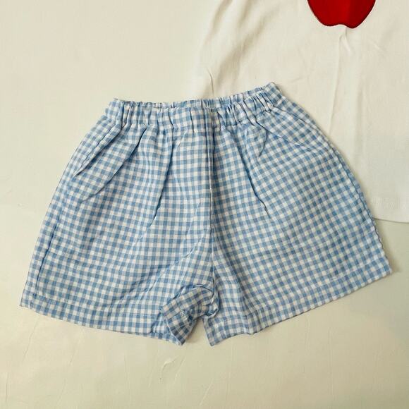 NWT The Oaks Apparel Size 12M Alexander Apple Short Set - Picture 5 of 7